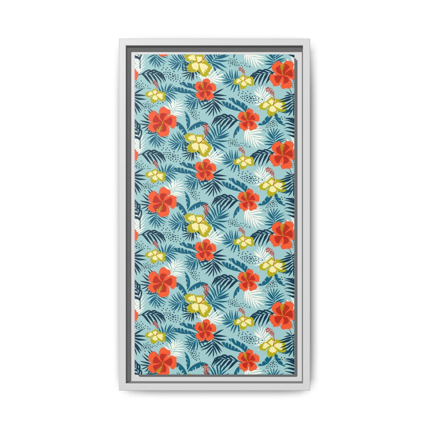 Tropical Summer Framed Matte Canvas Art