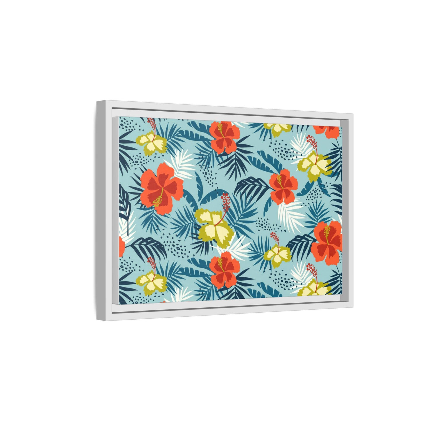 Tropical Summer Framed Matte Canvas Art