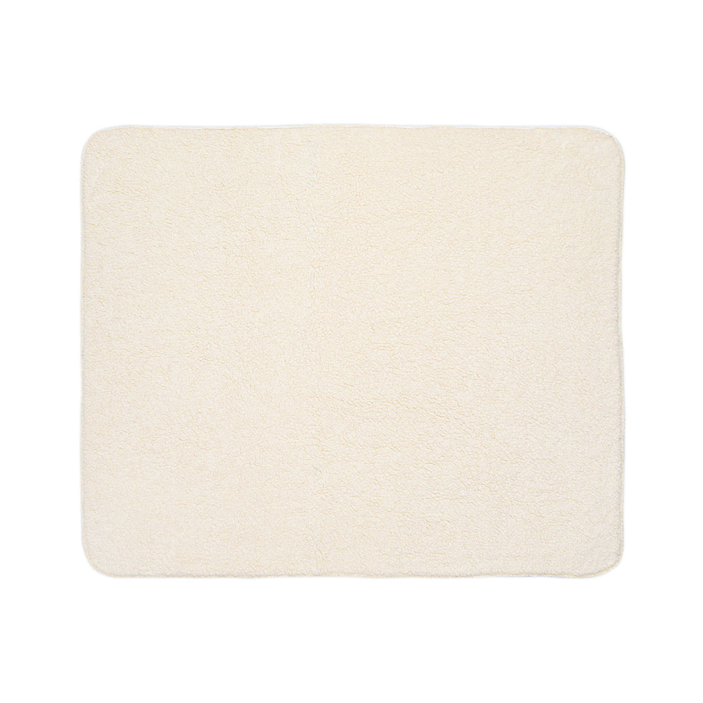 Golden African Print Fleece Sherpa Blanket