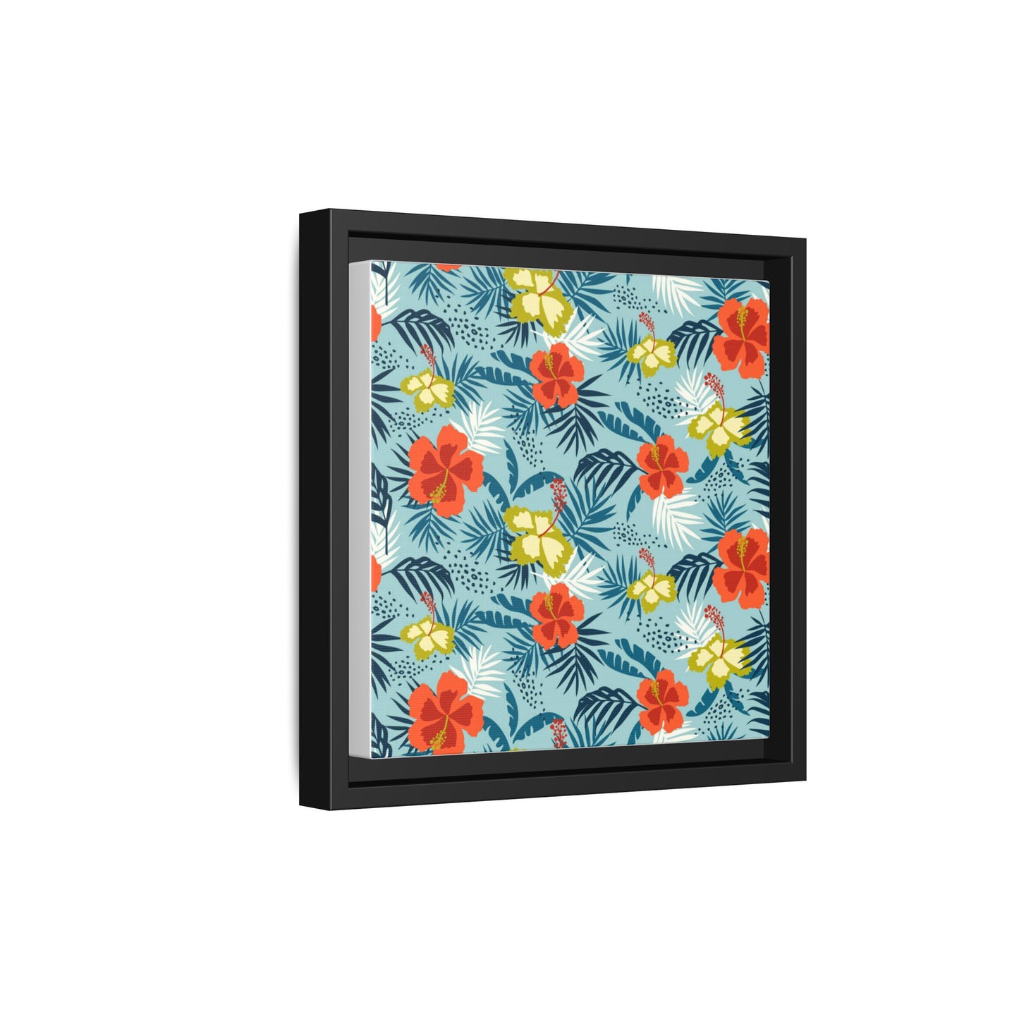Tropical Summer Framed Matte Canvas Art