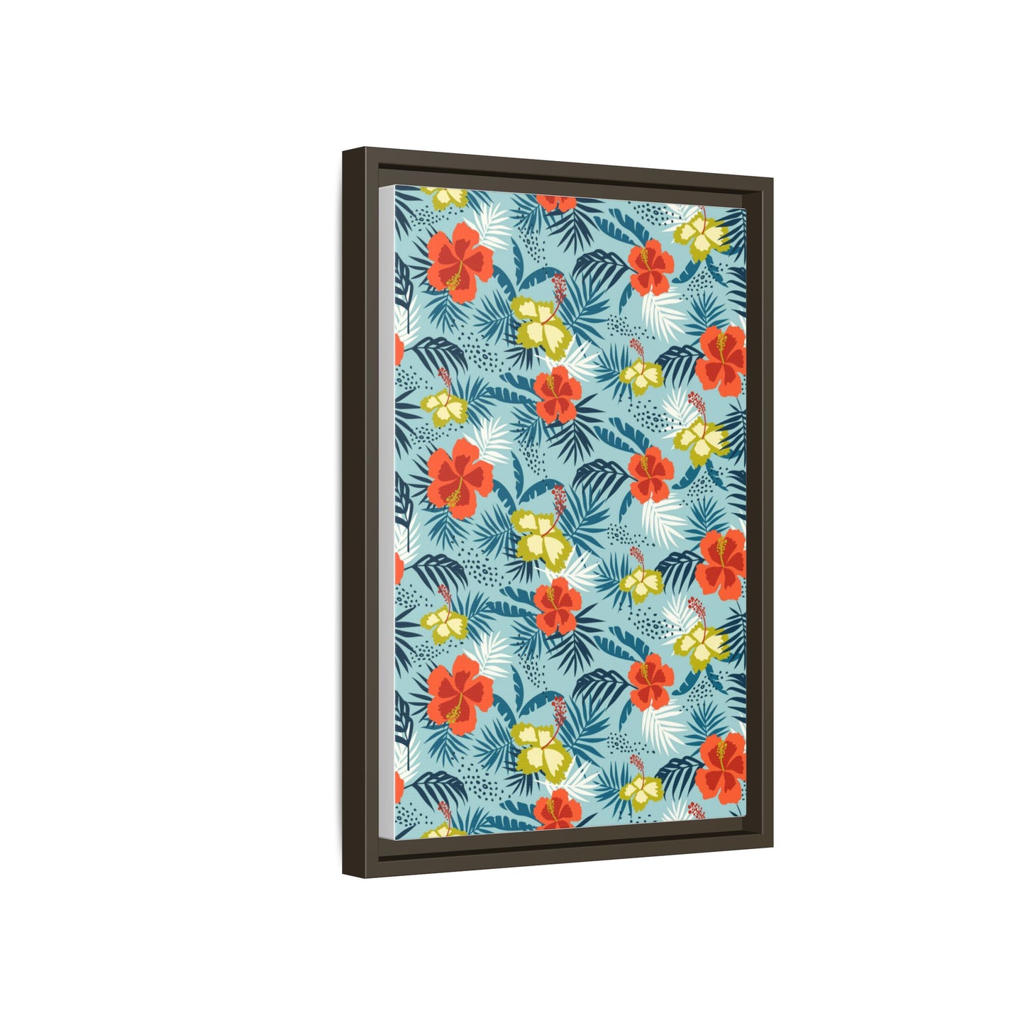 Tropical Summer Framed Matte Canvas Art