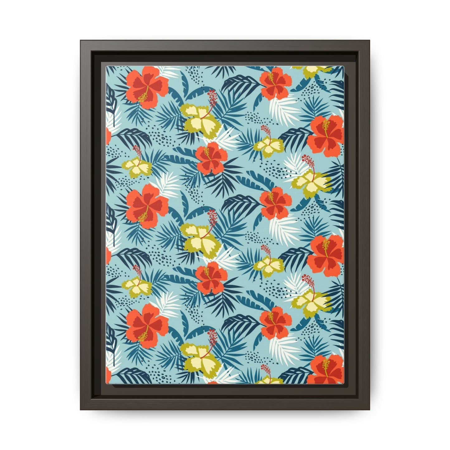 Tropical Summer Framed Matte Canvas Art