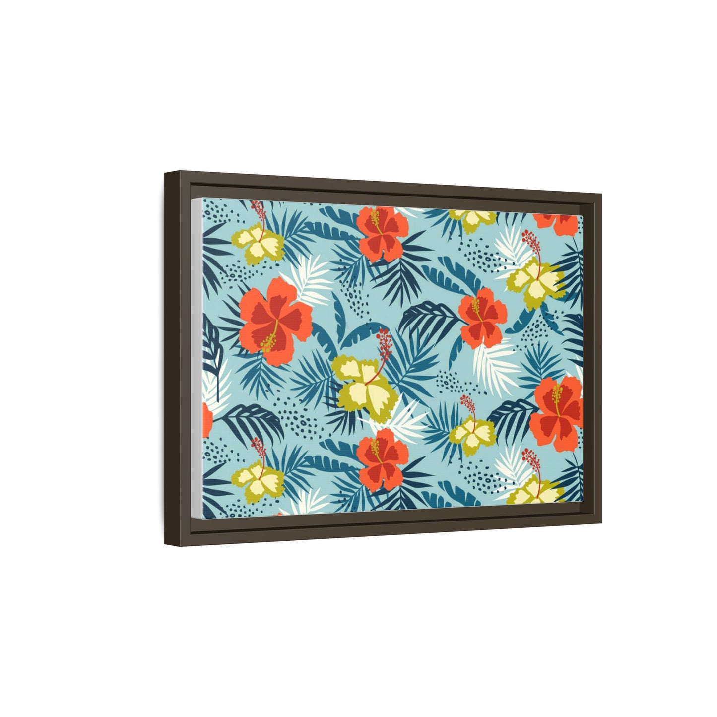 Tropical Summer Framed Matte Canvas Art