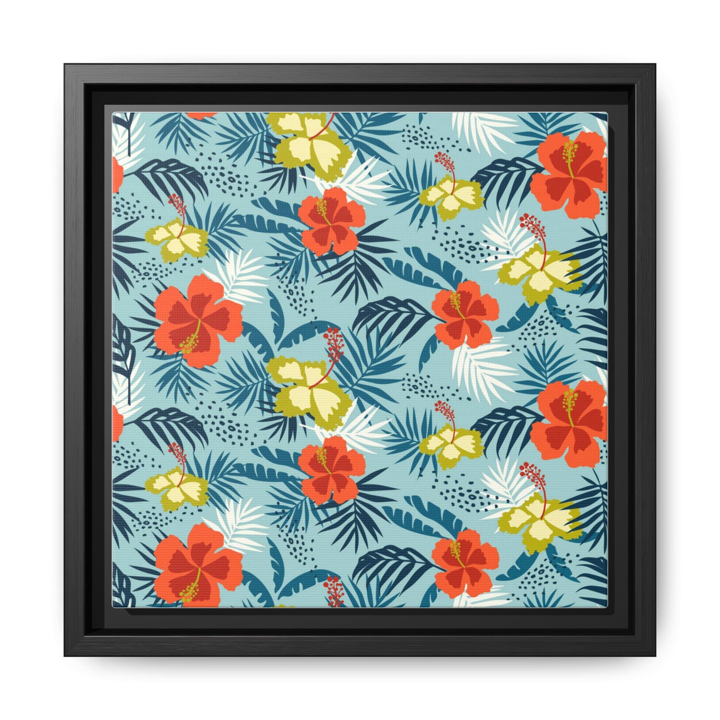 Tropical Summer Framed Matte Canvas Art