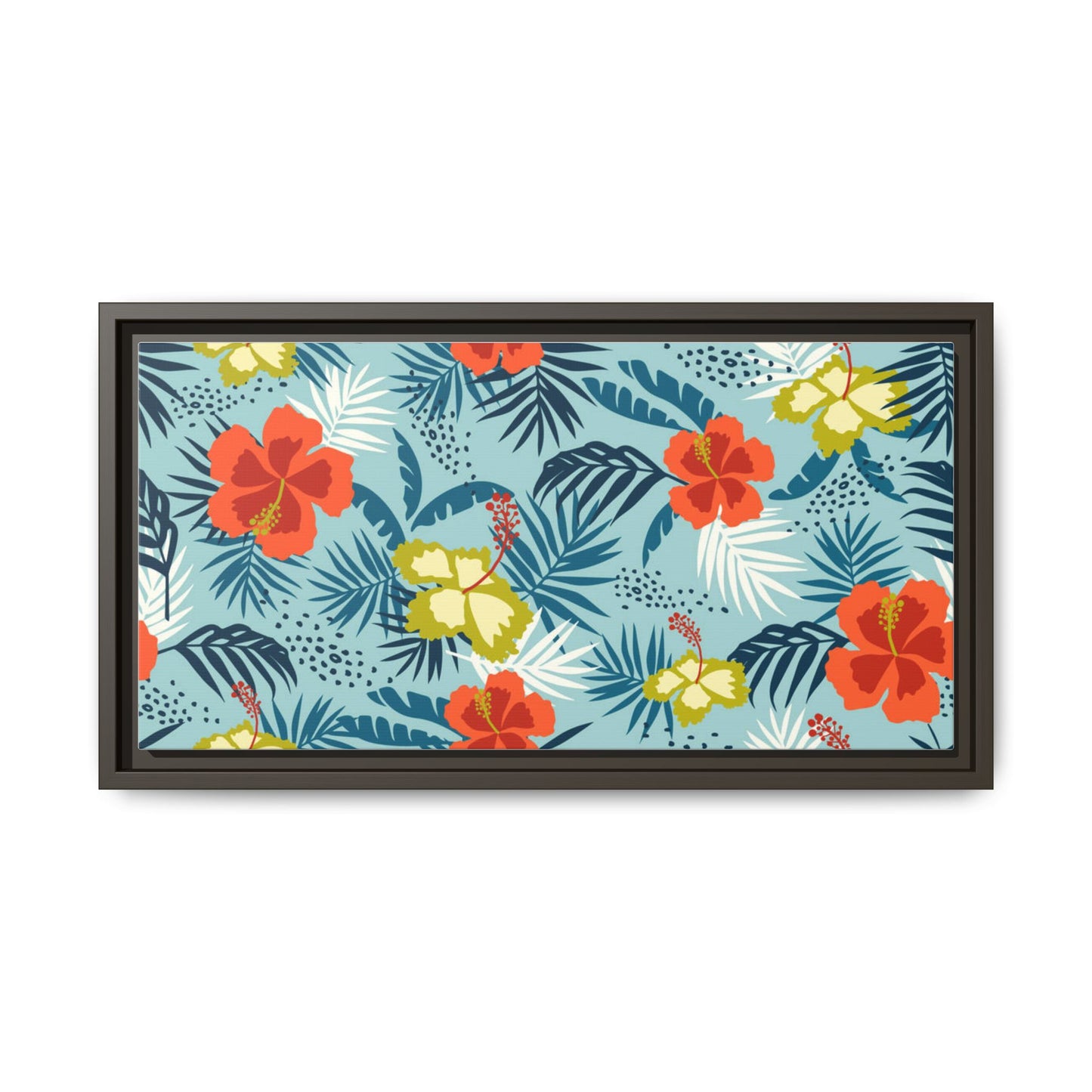 Tropical Summer Framed Matte Canvas Art