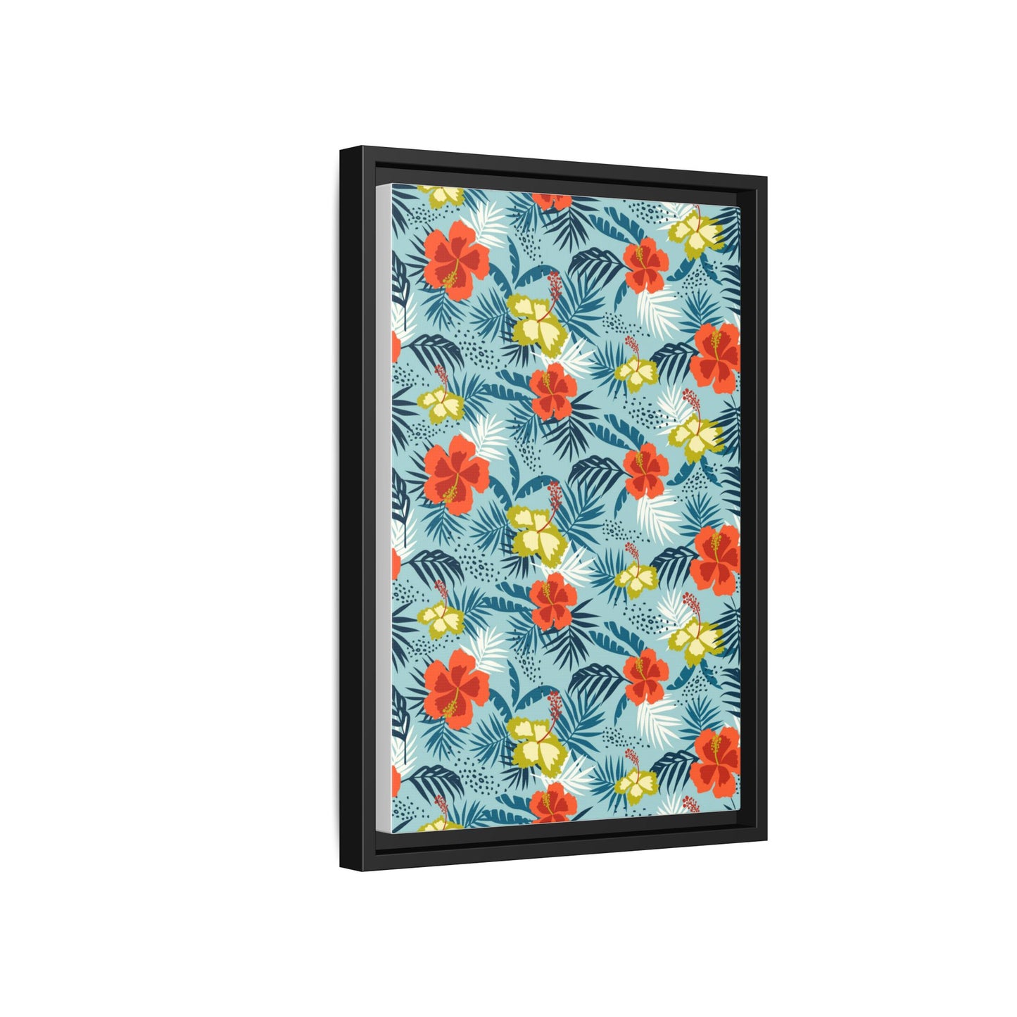 Tropical Summer Framed Matte Canvas Art
