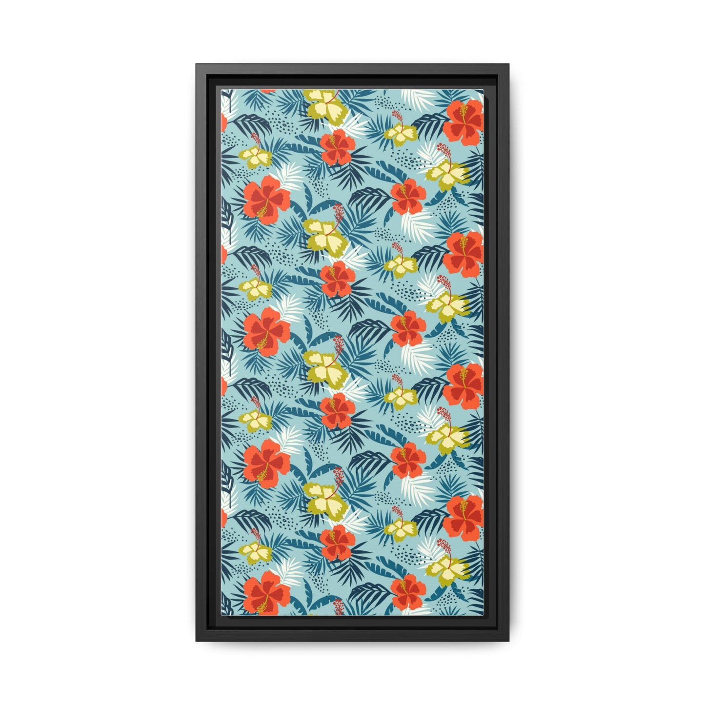 Tropical Summer Framed Matte Canvas Art