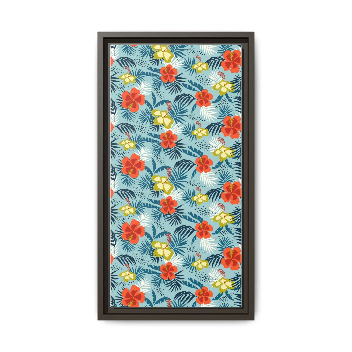 Tropical Summer Framed Matte Canvas Art