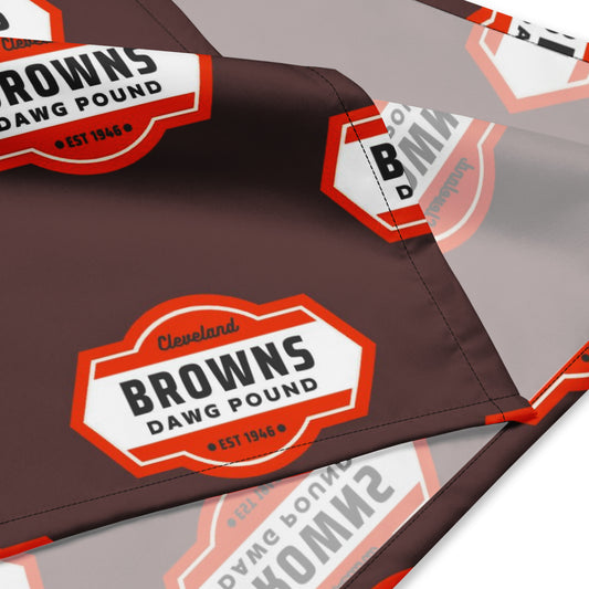 Browns Dawg Pound Bandana (Brown)