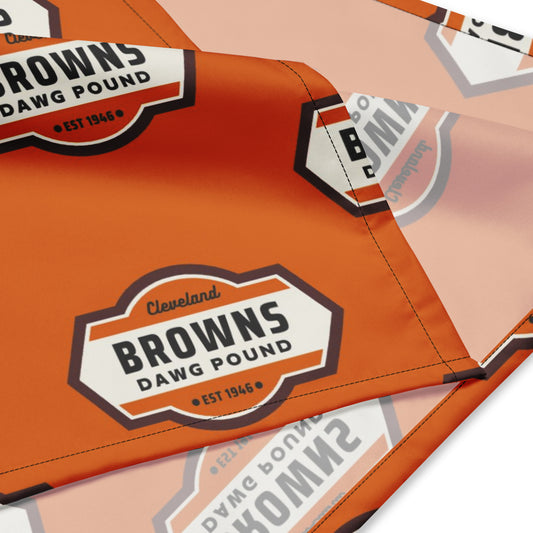 Browns Dawg Pound Bandana (Old Orange)