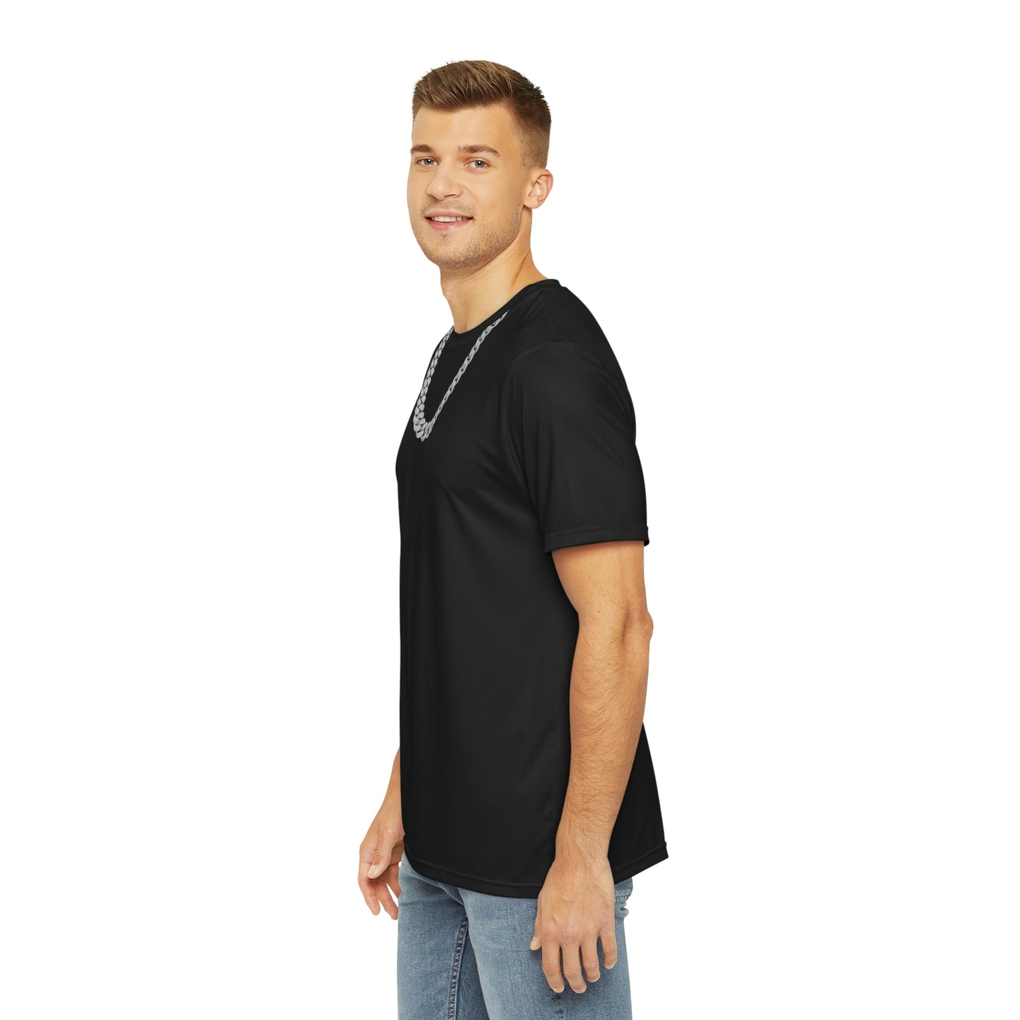 CUBAN LINKED Men's Polyester Tee (AOP)