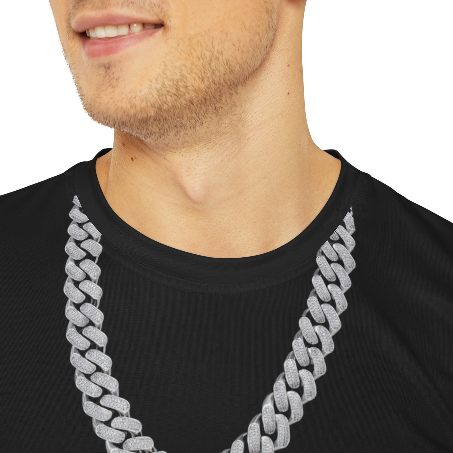 CUBAN LINKED Men's Polyester Tee (AOP)