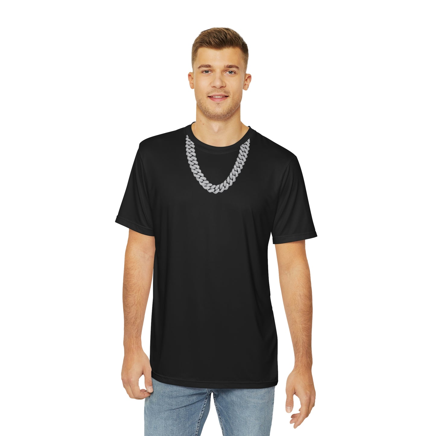CUBAN LINKED Men's Polyester Tee (AOP)