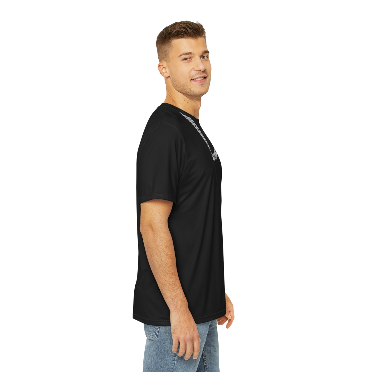 CUBAN LINKED Men's Polyester Tee (AOP)